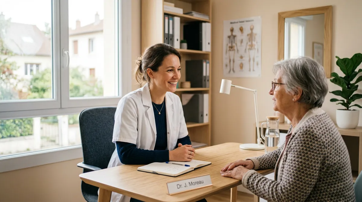 Professionnel de santé en consultation
